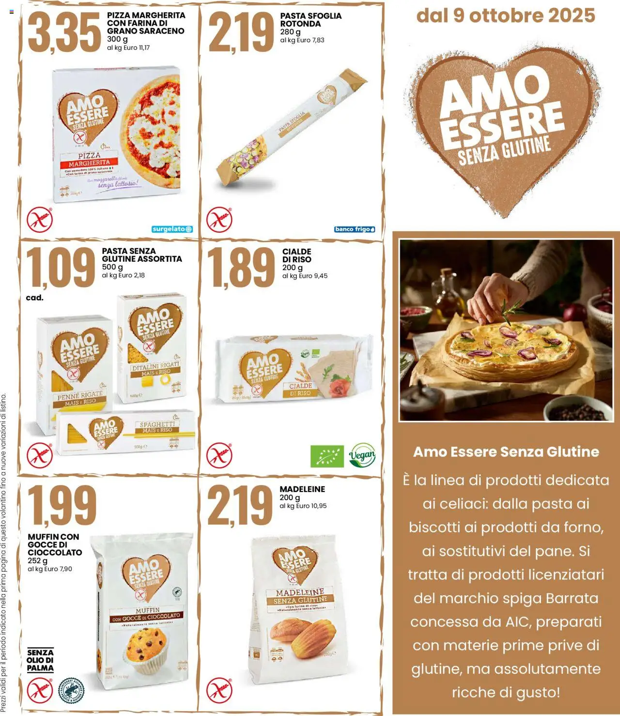Volantino Eurospin del 09.10.2025 | Pagina: 13 | Prodotti: Cioccolato, Pizza, Olio, Pasta