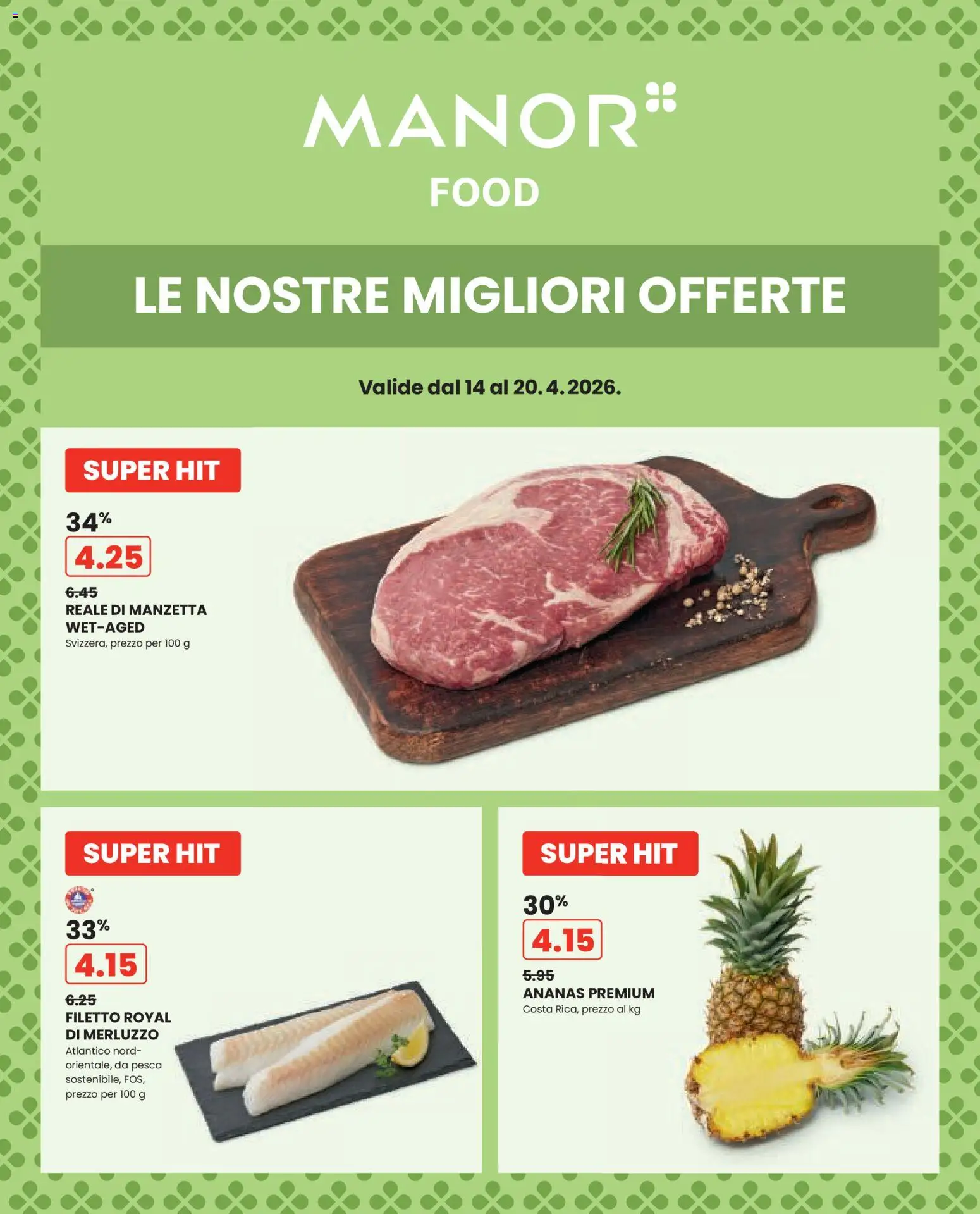 Manor aktionen IT – gültig ab 14.04.2026 | Seite: 1 | Produkte: Ananas