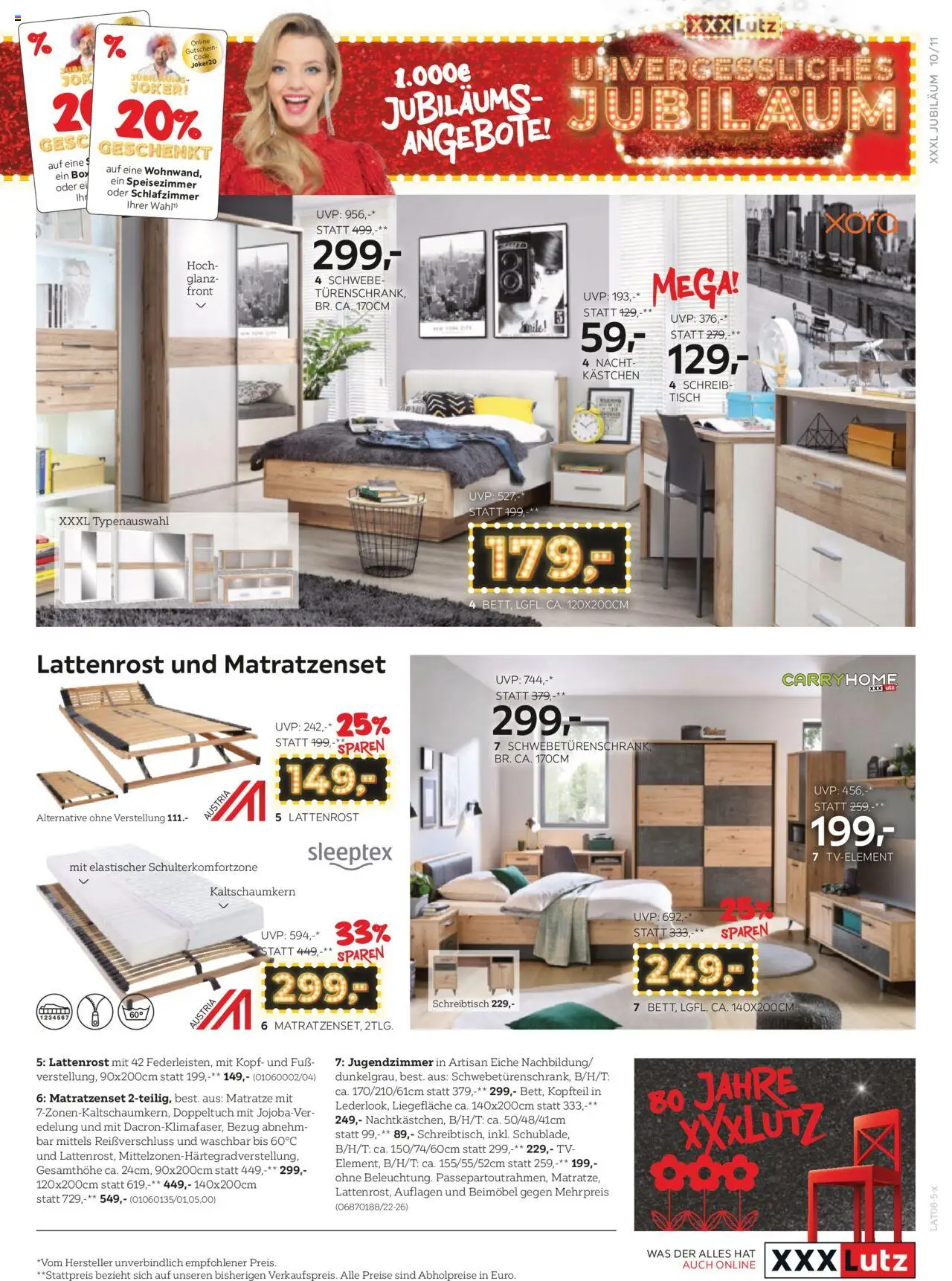 XXXLutz Prospekt aktuell gültig ab 29.07.2025 | Seite: 11 | Produkte: Matratze, Lattenrost, Tisch, Box