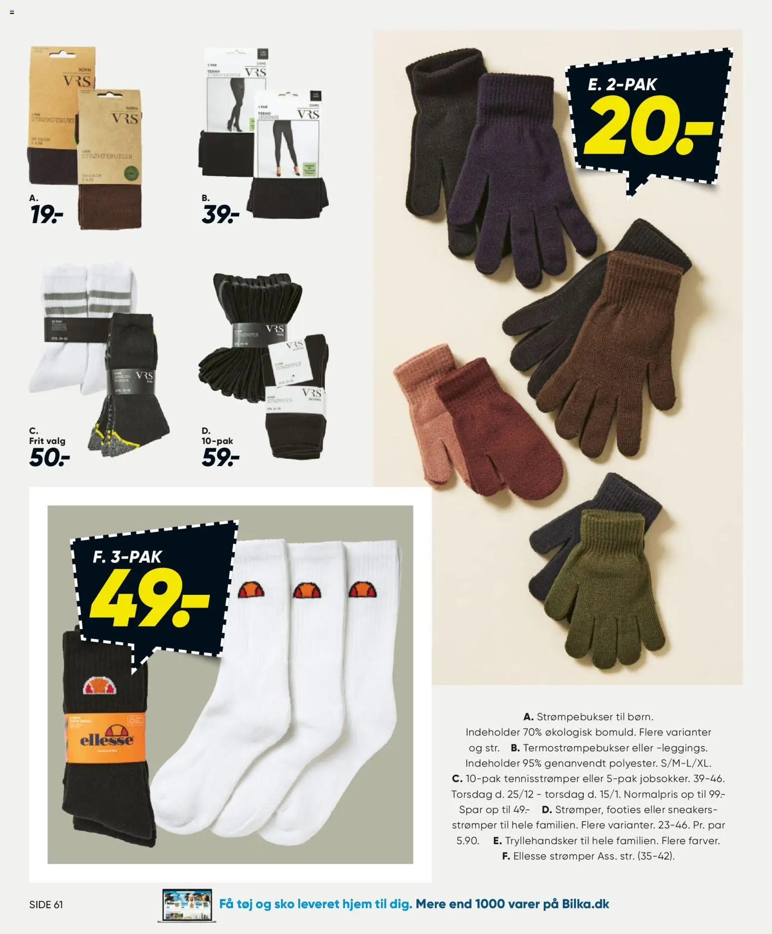 Bilka tilbudsavis – gyldig fra 25.12.2025 | Side: 38 | Produkter: Sneakers, Strømpebukser, Sko, Tøj