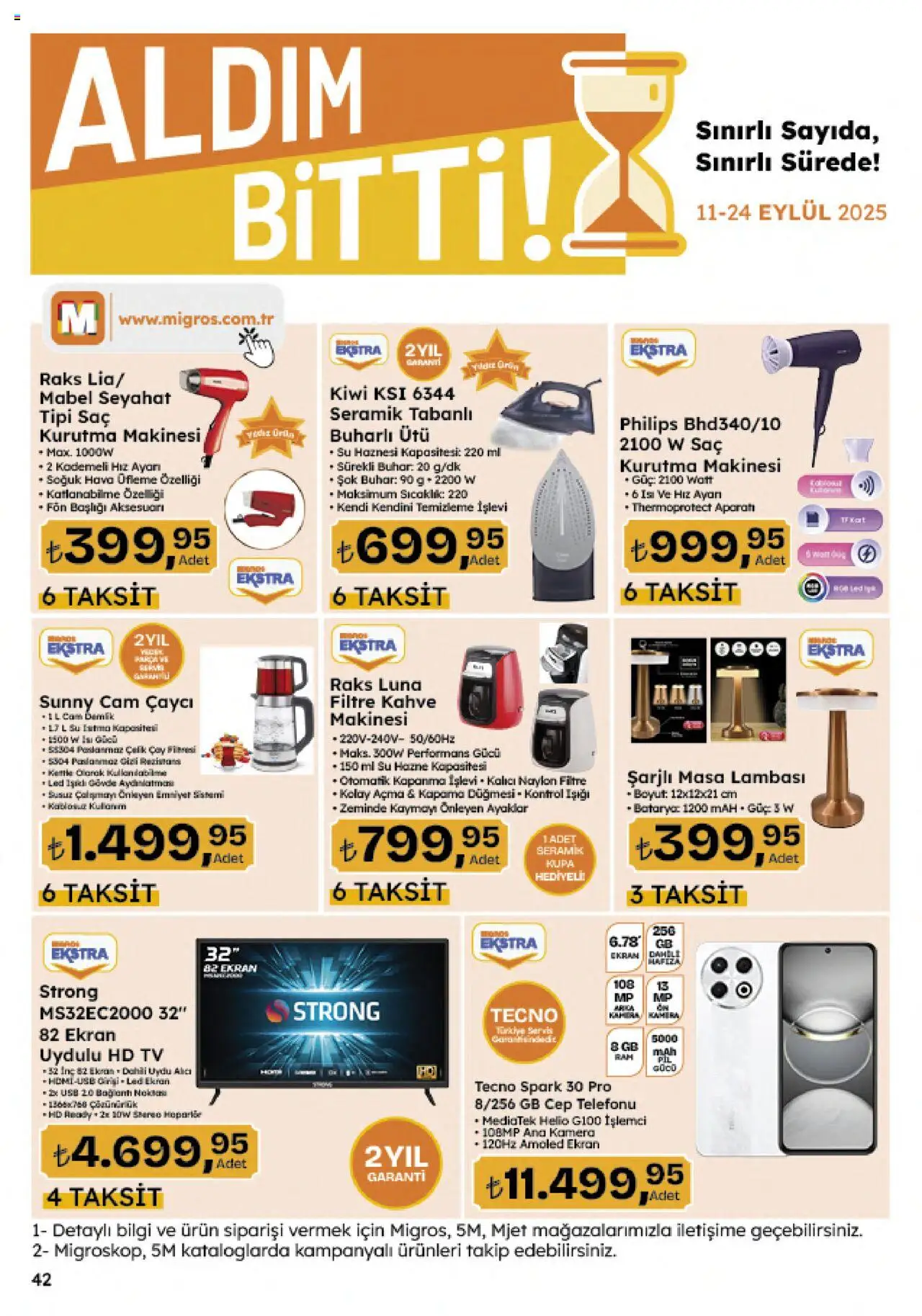 Migros Katalog - 5M Migroskop Dijital - 11.09.2025 tarihinden itibaren geçerlidir | Sayfa: 150 | Ürünler: Çay, Su, USB, Demlik