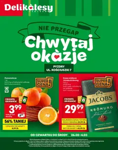 Pogląd oferty "Delikatesy Centrum Gazetka - Pyzdry Otwarcie" - ważna od 26.02.2026