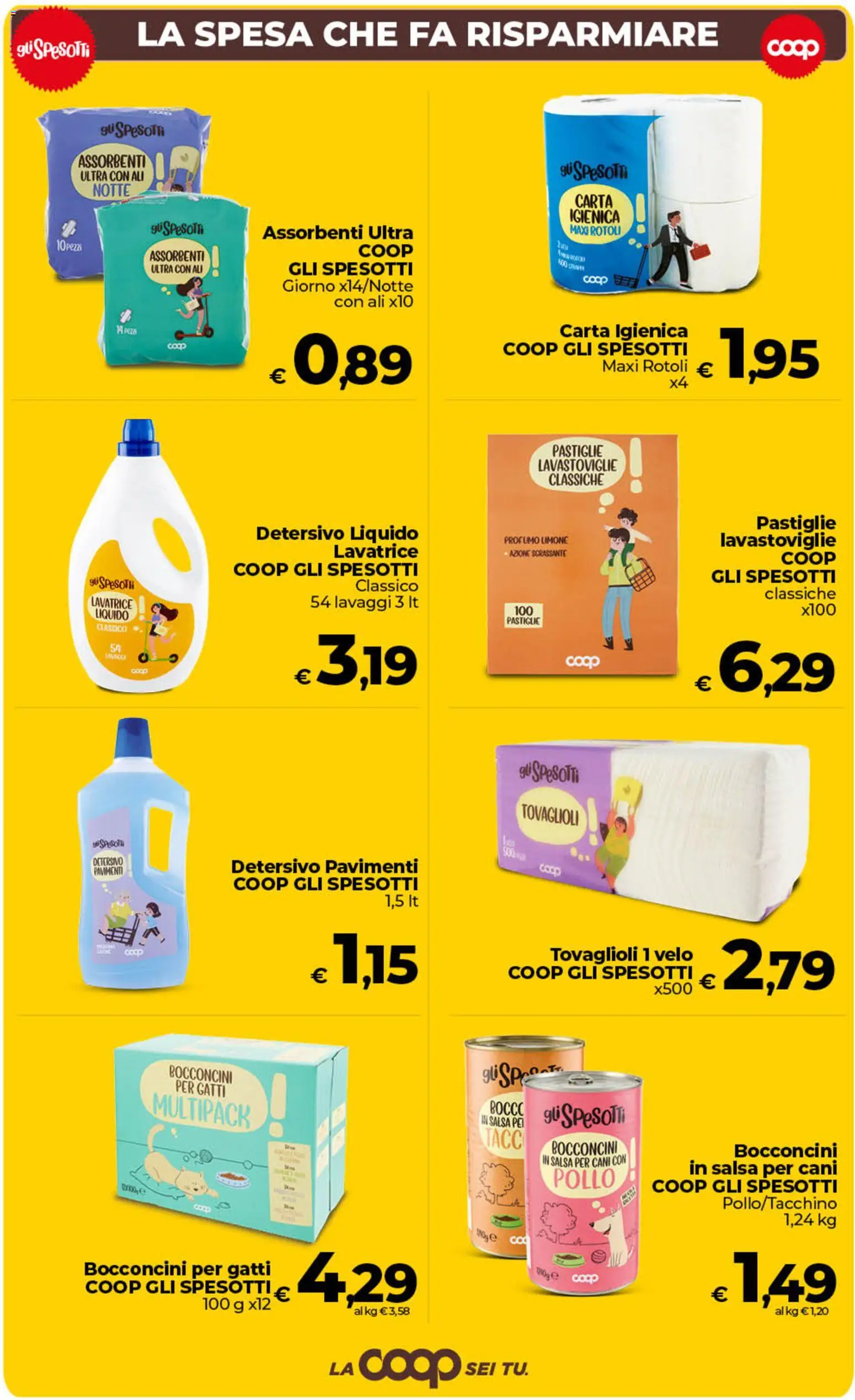 Volantino COOP del 06.03.2026 | Pagina: 8 | Prodotti: Carta igienica, Pollo, Lavatrice, Lavastoviglie