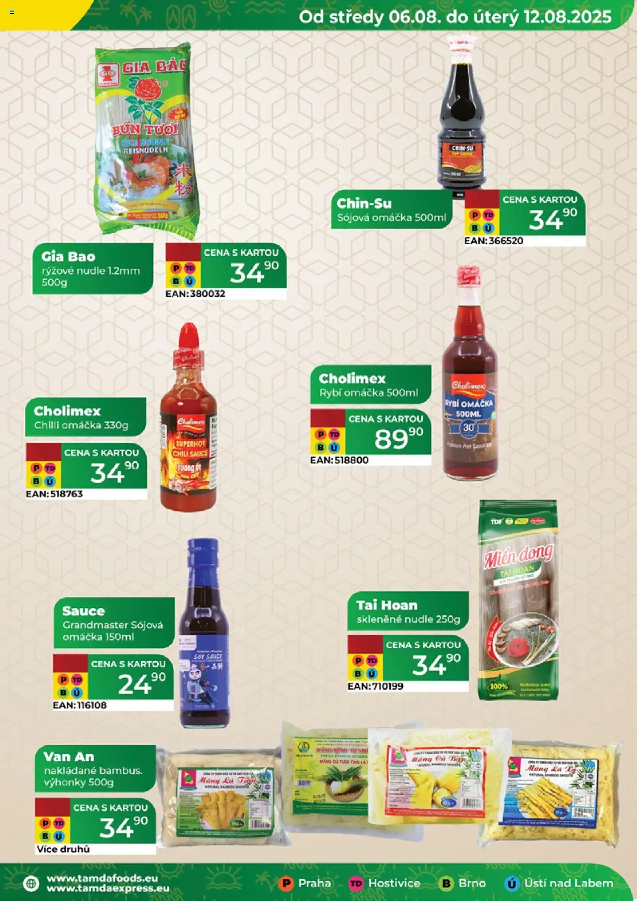 Tamda Foods leták od 06.08.2025 | Strana: 51 | Produkty: Sójová omáčka, Rybí omáčka, Rýžové nudle, Nudle