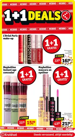 Maybelline mascara en eyeliner, Maybelline mascara en eyeliner - Voorbeeld van een folder van Kruidvat, geldig van 16.03.2026 | Pagina: 4