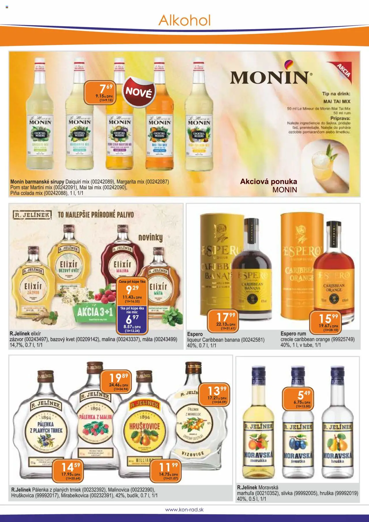 KON - RAD leták │ platný od 01.08.2025 | Strana: 11 | Produkty: Zázvor, Alkohol, Rum