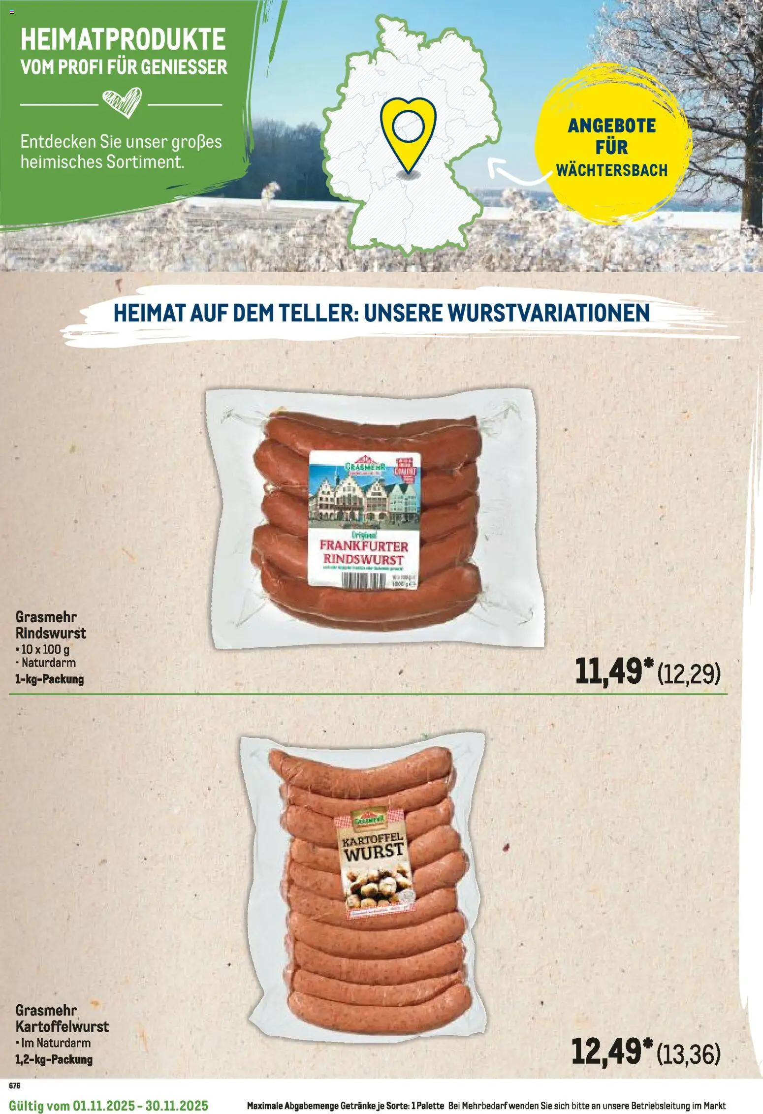 Metro Regionaler Flyer – gültig ab 01.11.2025 | Seite: 60 | Produkte: Wurst