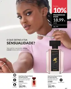 Pré-visualização Imari Queen Eau de Toilette em Spray para Ela, Amora. Acorde de Rosa Real. Almíscar de Anis. válido de 01.10.2025 | Página: 109 | Produtos: Eau de toilette, Manteiga