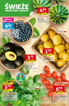 Auchan Gazetka - Pewność niskich cen Hipermarket od 24.07.2025 | Strona: 4 | Produkty: Oregano, Pomidory papryczkowe, Warzywa, Owoce