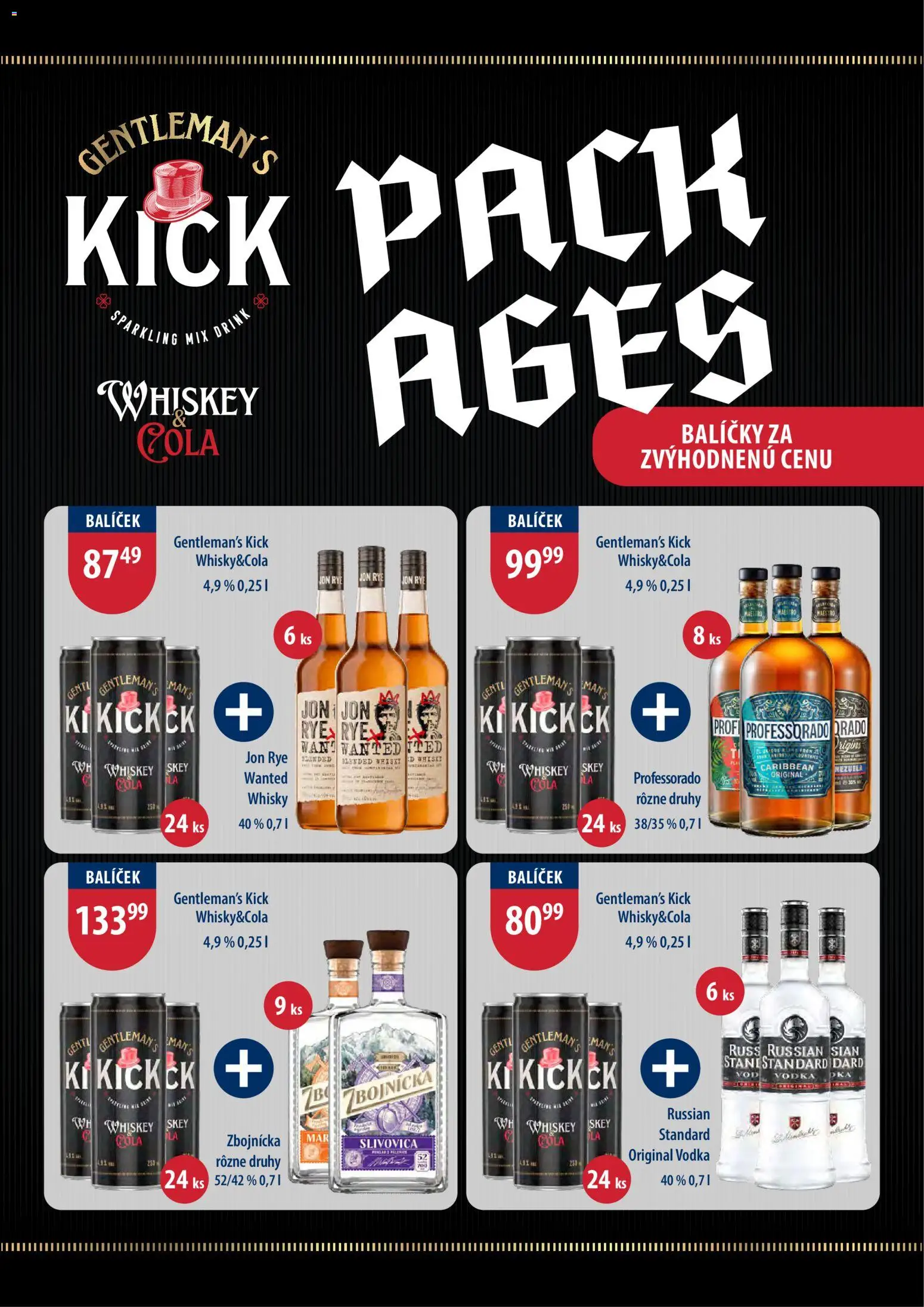 Nové St. Nicolaus akcie – leták je platný od 03.02.2026 | Strana: 3 | Produkty: Slivovica, Vodka, Whisky, Cola