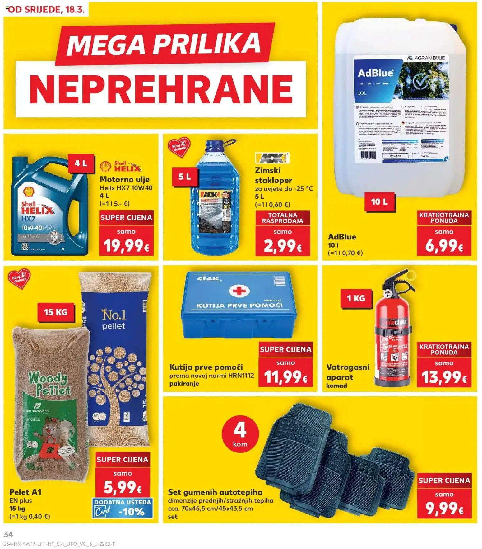 Kaufland katalog | vrijedi od 17.03.2026 | Stranica: 34 | Proizvodi: Kutija, Motorno ulje, Ulje