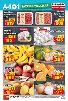 06.11.2025 tarihinden itibaren geçerli olan A101 kataloğu önizlemesi