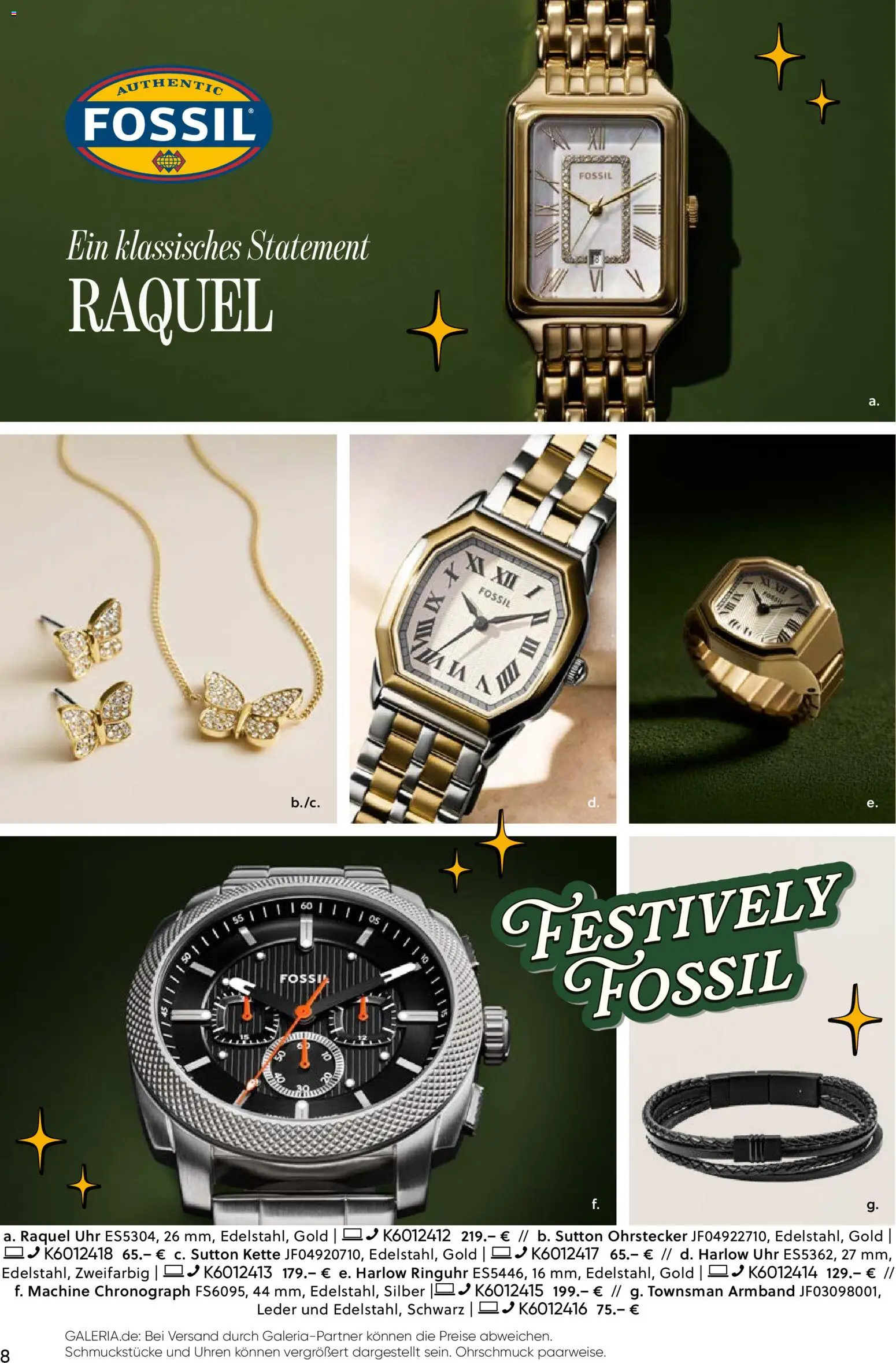 Galeria Karstadt Kaufhof Prospekt 	 – gültig ab 17.12.2025 | Seite: 8 | Produkte: Uhr