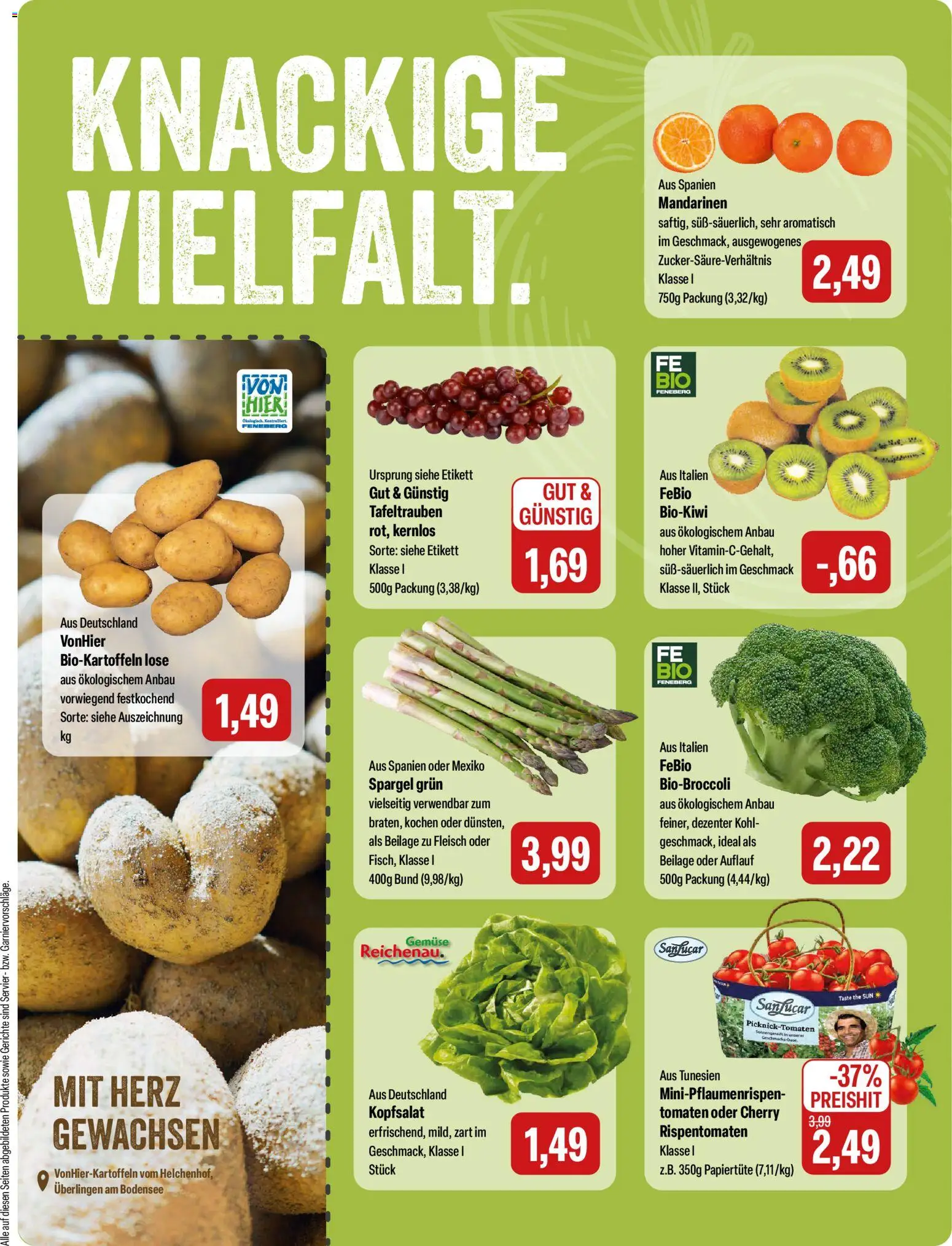 Feneberg Angebote – gültig ab 12.03.2026 | Seite: 5 | Produkte: Mandarinen, Tomaten, Gemüse, Fleisch