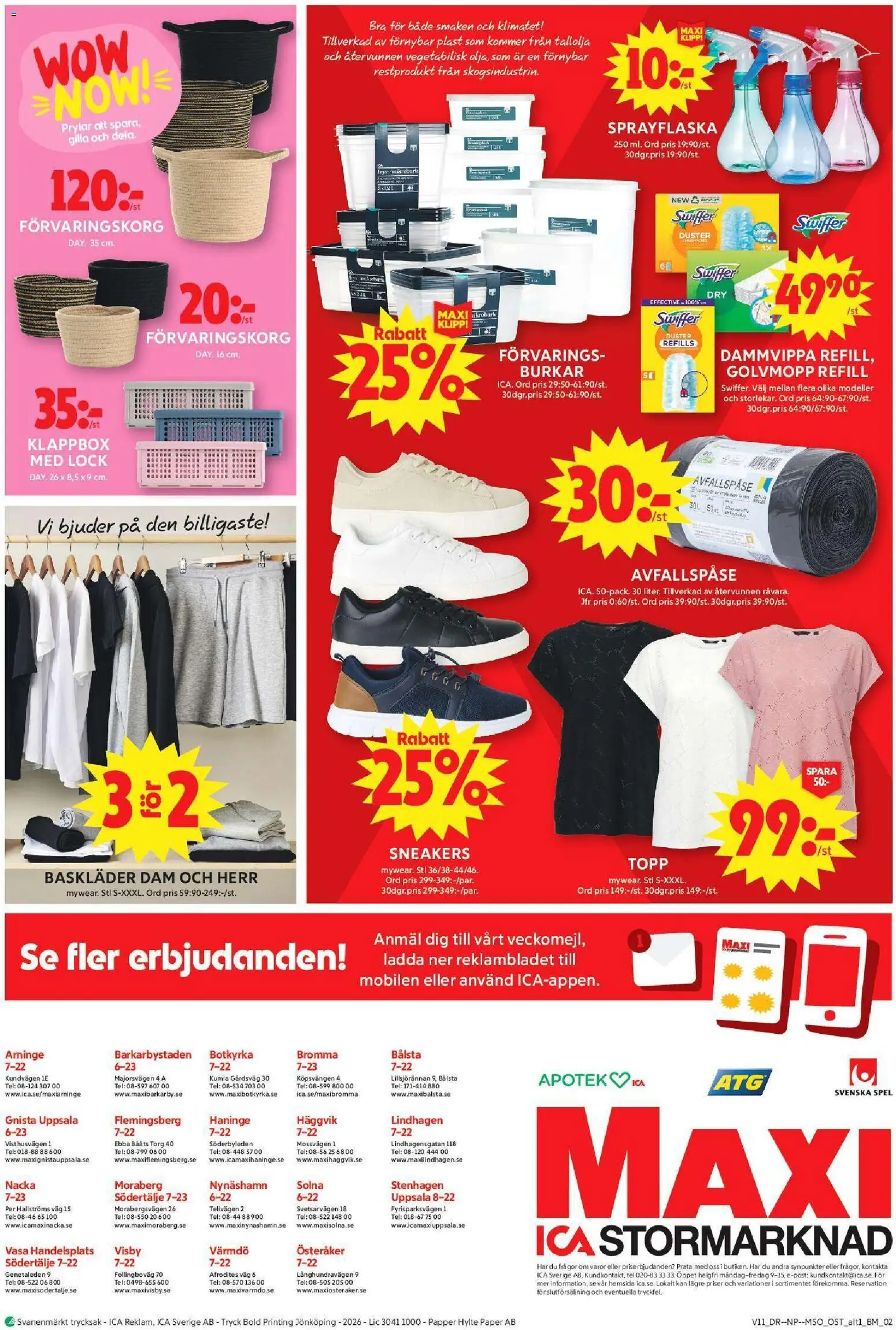 ICA Maxi reklamblad aktuell från 09.03.2026 | Sida: 11 | Produkter: Topp, Papper, Dammvippa, Golvmopp