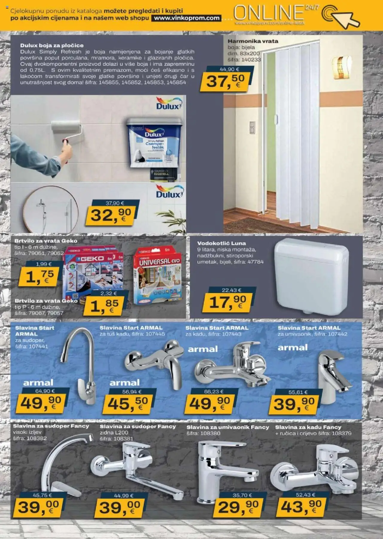 Vinkoprom katalog | vrijedi od 01.10.2025 | Stranica: 11 | Proizvodi: Umivaonik, Tuš, Pločice, Vodokotlić
