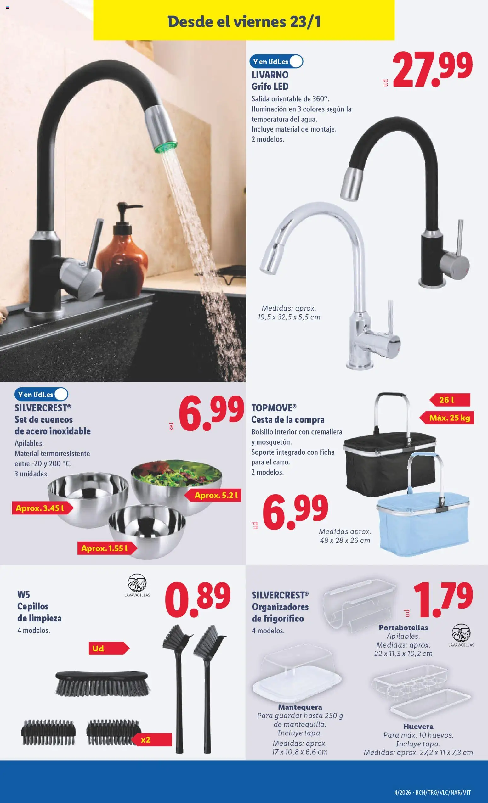 Lidl folleto de bazar │ válido desde el 19.01.2026 | Página: 29 | Productos: Lavavajillas, Galette de chaise, Cesta