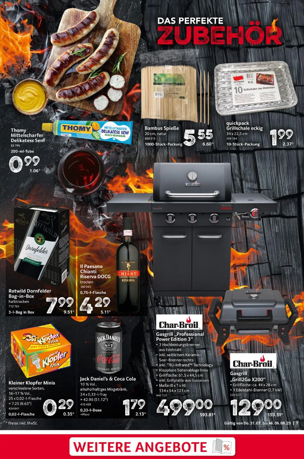 Selgros Prospekt 	 - gültig ab dem 31.07.2025 | Seite: 7 | Produkte: Coca cola, Cola, Box, Jack Daniel's