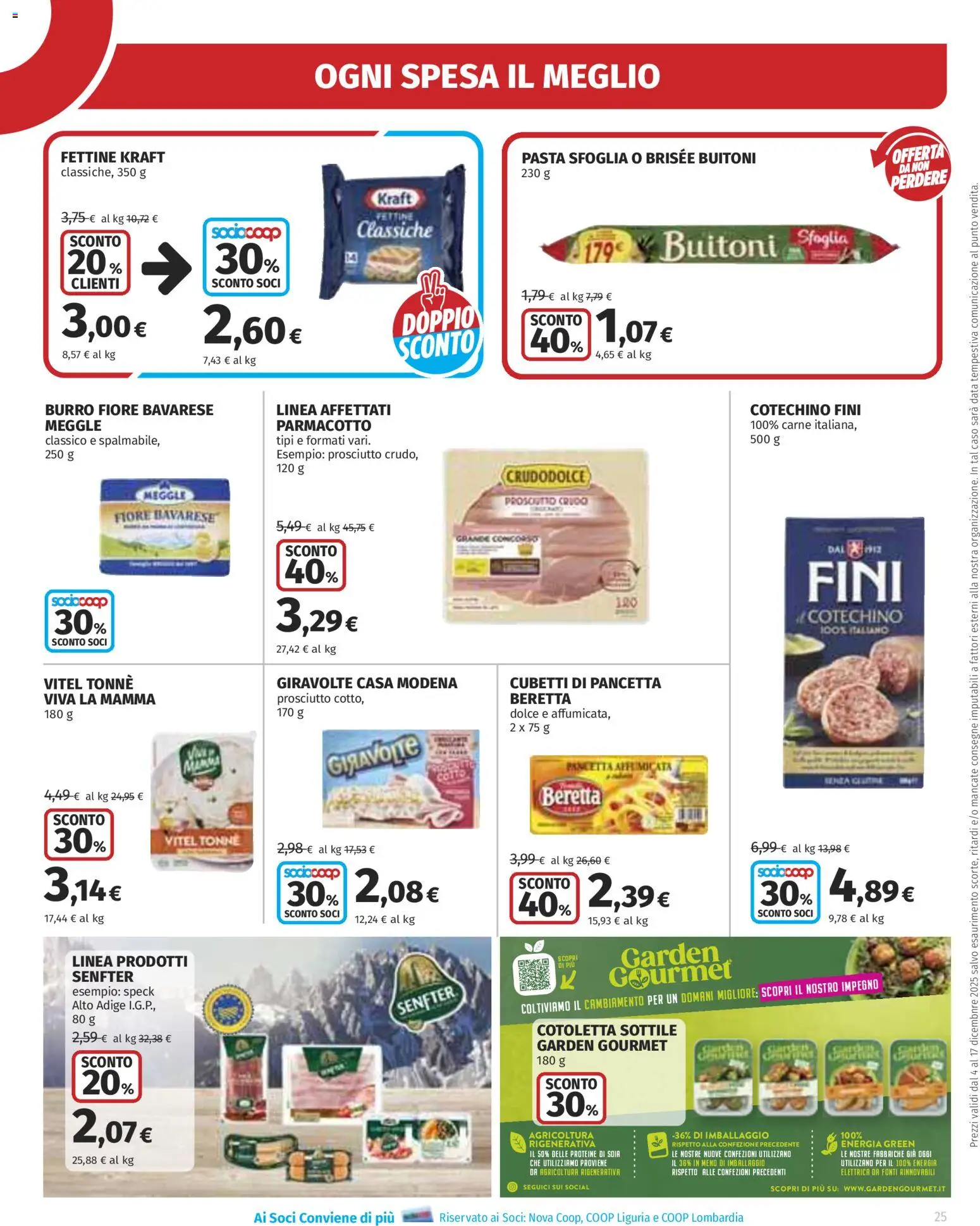 Volantino Ipercoop del 04.12.2025 | Pagina: 25 | Prodotti: Speck, Prosciutto, Pasta, Data