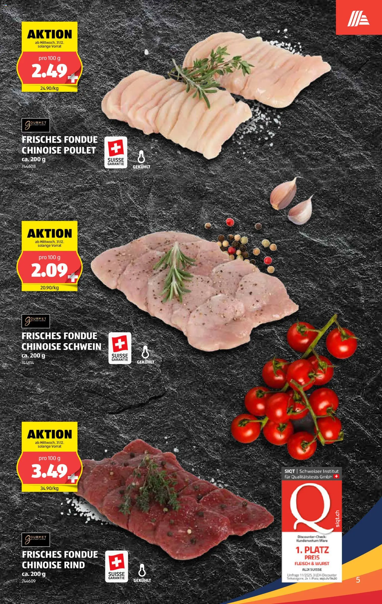 Aldi Aktionen – gültig ab 31.12.2025 | Seite: 6 | Produkte: Wurst, Fondue