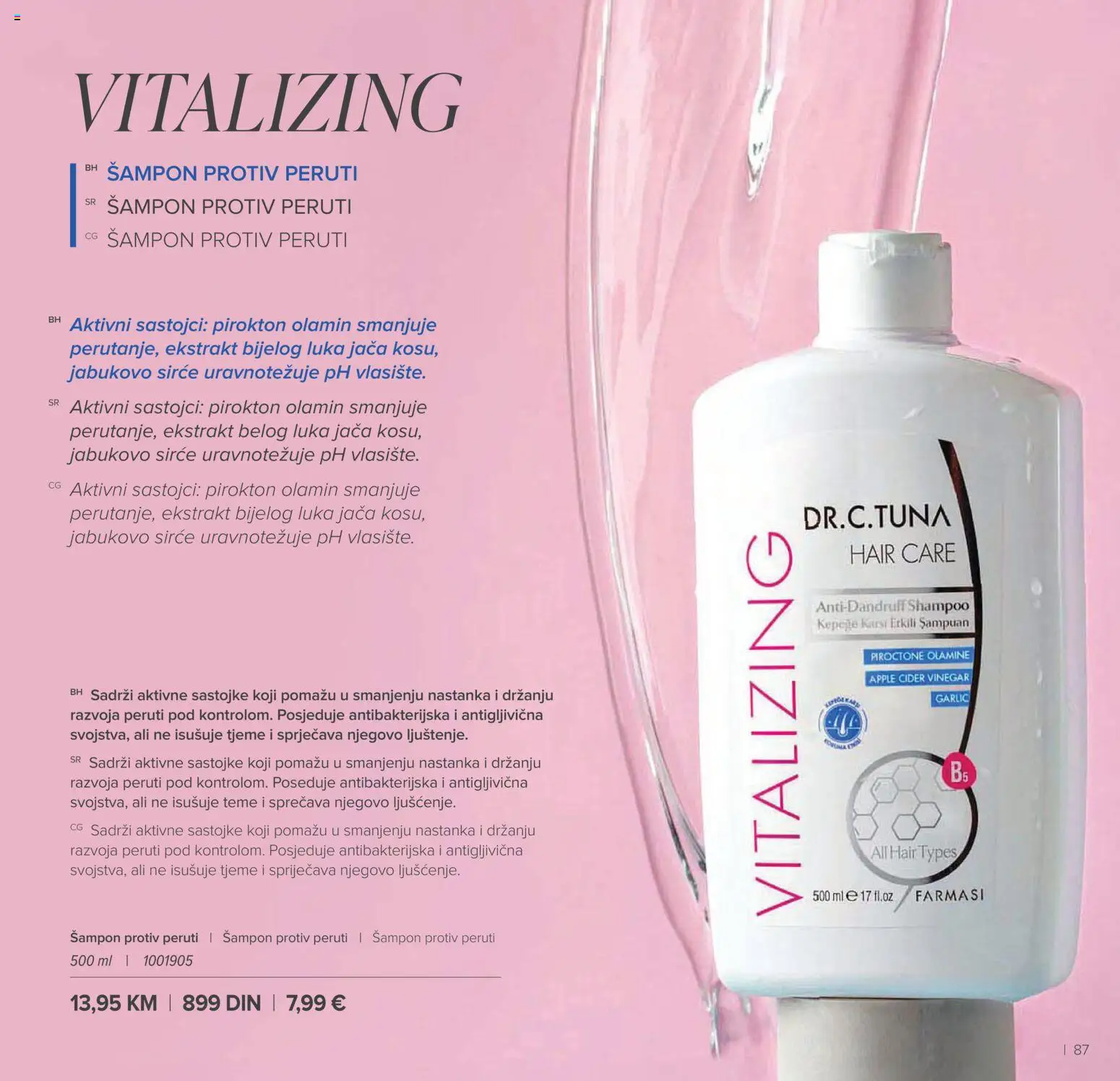 Farmasi katalog - važi od 01.03.2026 | Strana: 87 | Proizvode: Cider, Šampon, Sirće