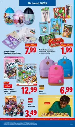 Anteprima del volantino Lidl volantino valido a partire dal 30.03.2026 | Pagina: 39 | Prodotti: Zaino, Gioco, Tavolo