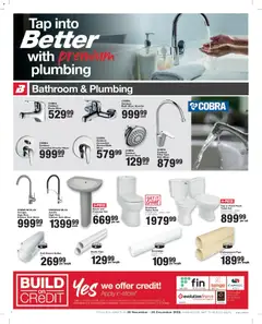 Build It specials catalogue – valid from 25.11.2025 | Page: 4 | Products: Toilet, Bath, Pipe, Sink