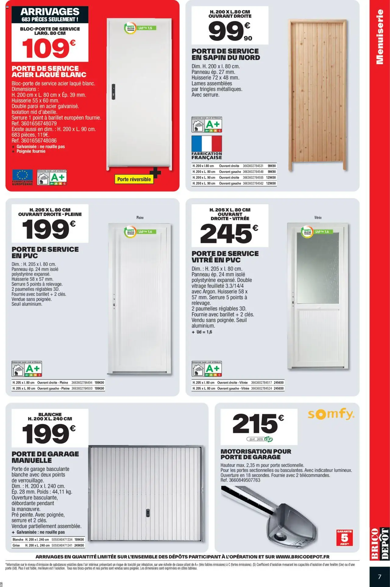  | Page: 7 | Produits: Poids, Porte, Laque, Portes