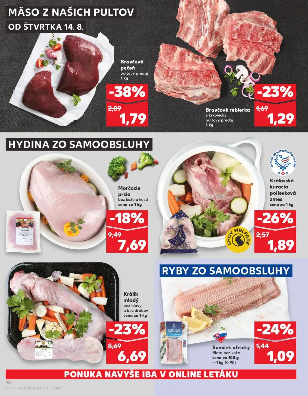 Kaufland SK akciós ujság - amely érvényes a következő dátumtól: 14.08.2025 | Oldal: 14