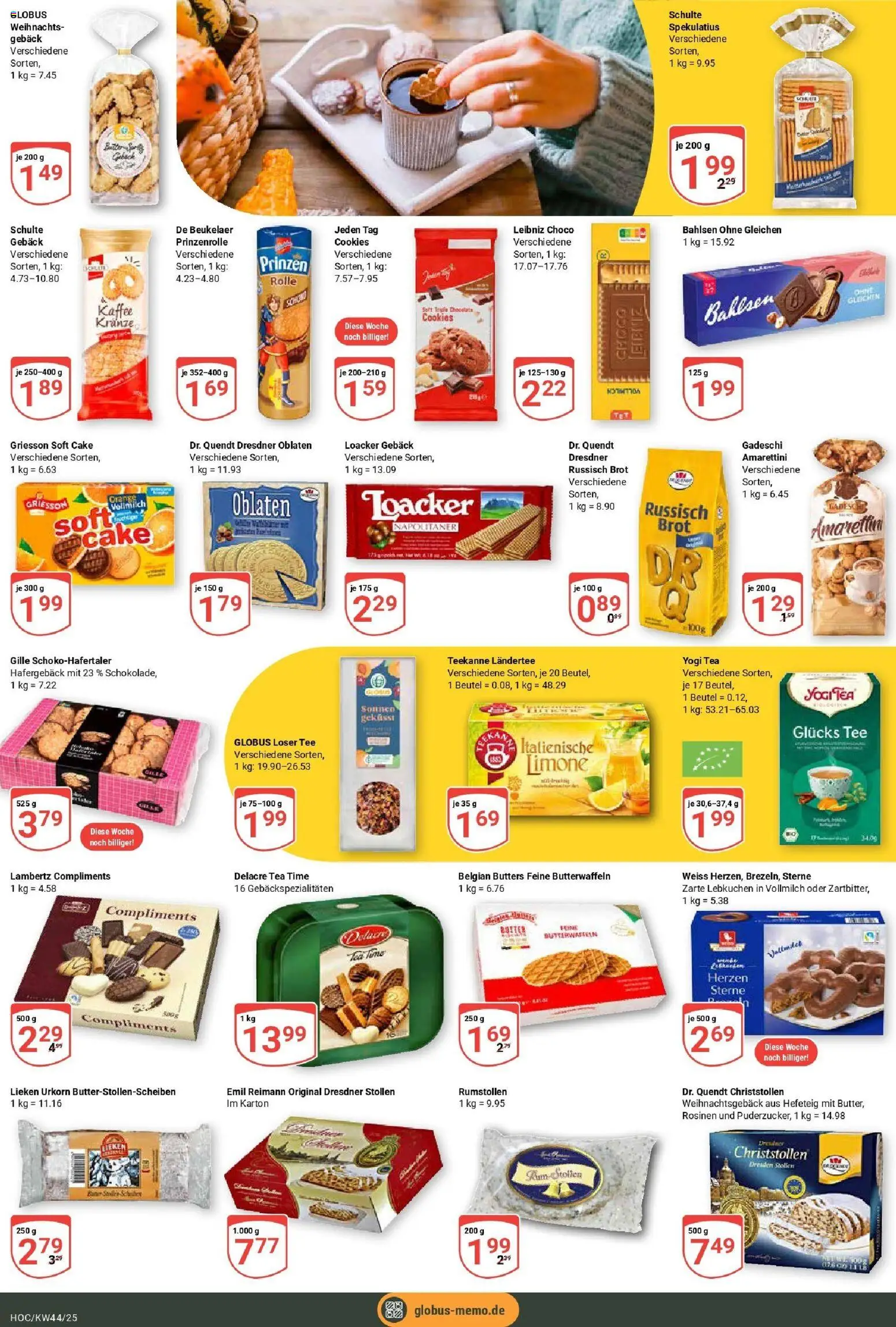Globus prospekt Hockenheim	 – gültig ab 26.10.2025 | Seite: 16 | Produkte: Kaffee, Rum, Rosinen, Tee