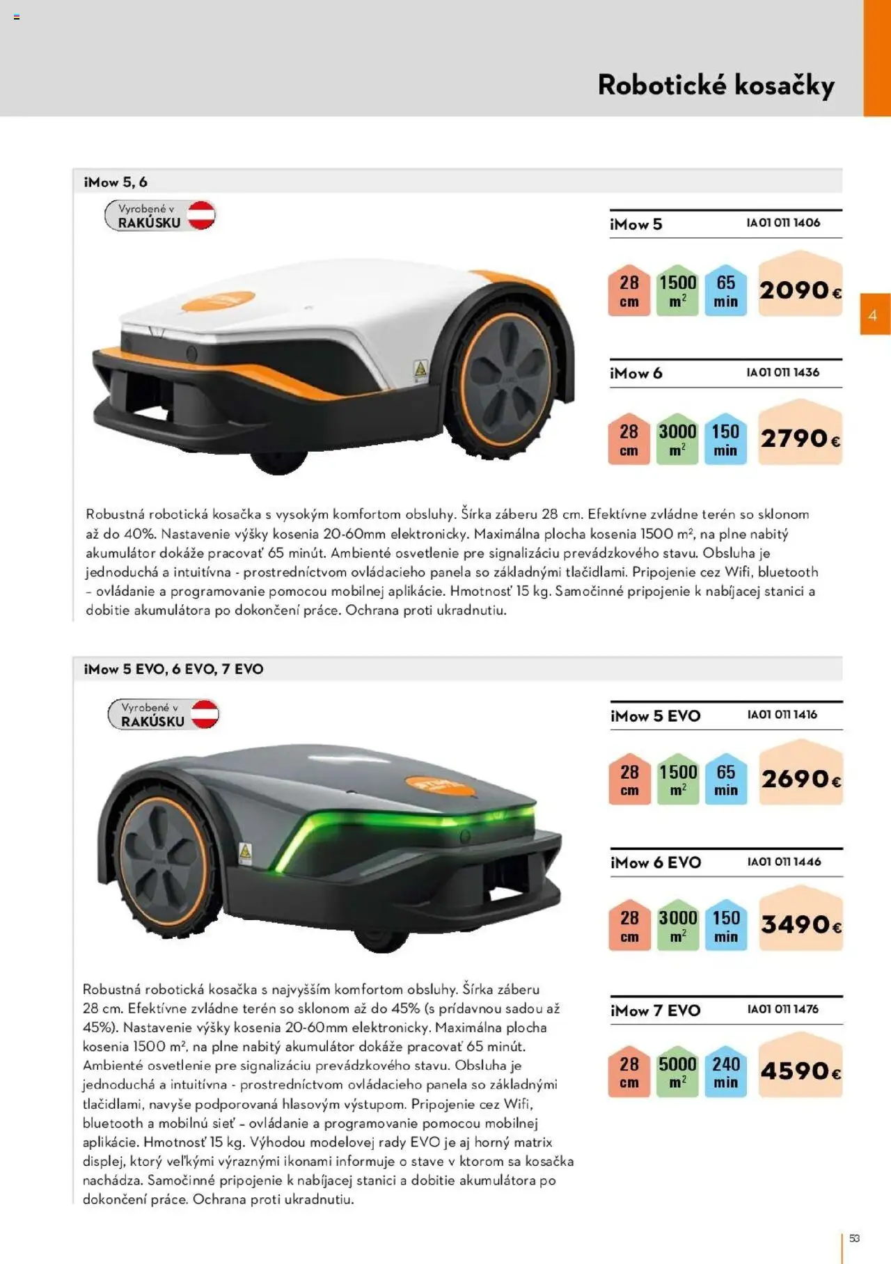 Nové STIHL akcie – leták je platný od 01.04.2025 | Strana: 53 | Produkty: Robotická kosačka, Osvetlenie, Kosačka, Kosačky