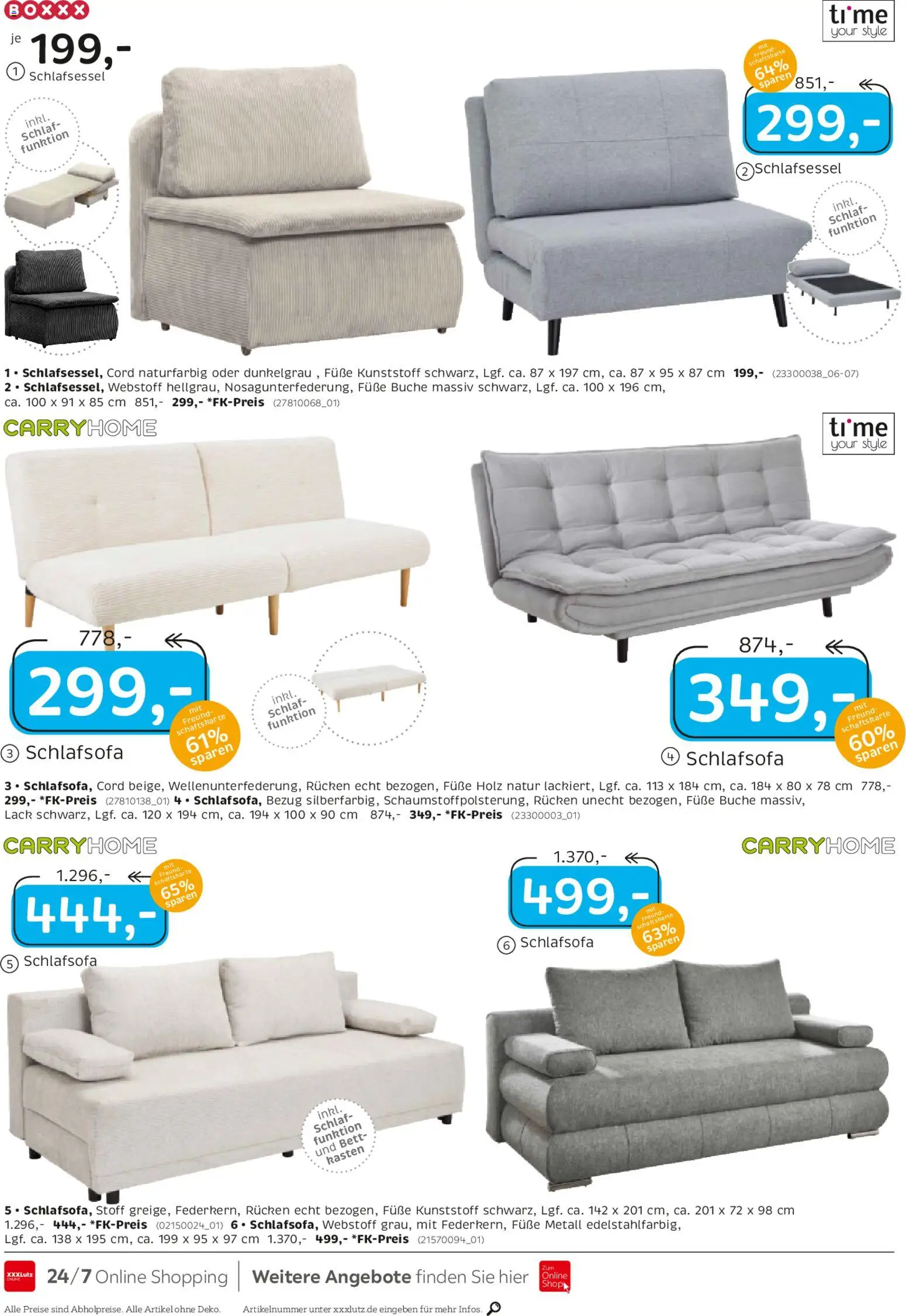 XXXL Lutz Junges Wohnen – gültig ab 26.10.2025 | Seite: 16 | Produkte: Schlafsofa, Bett