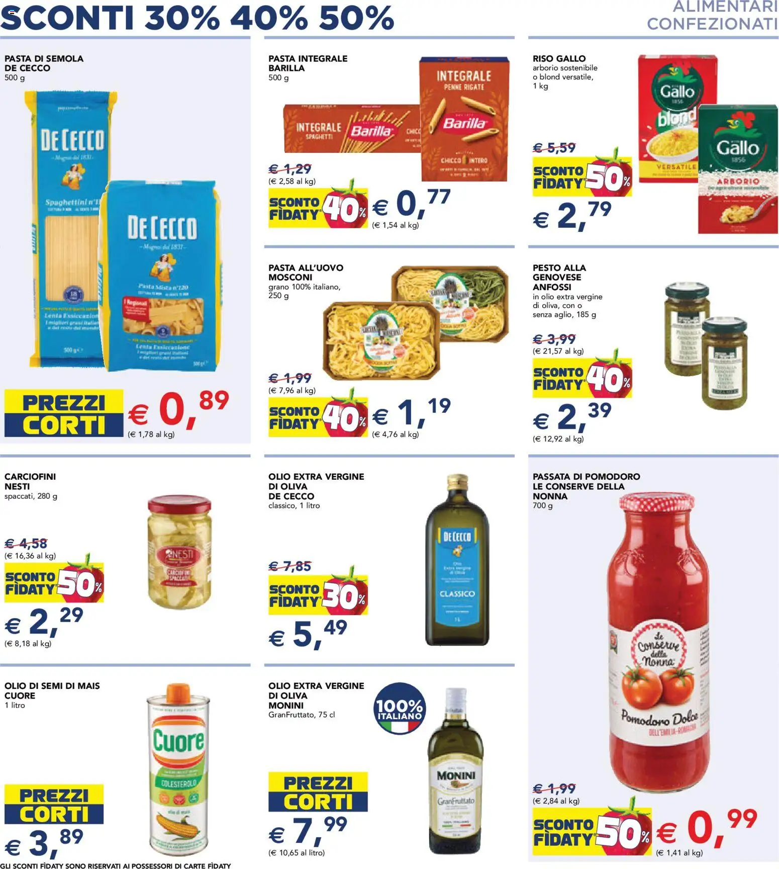 Volantino Esselunga S del 02.01.2026 | Pagina: 6 | Prodotti: Pomodoro, Pasta, Olio extra vergine, Mais