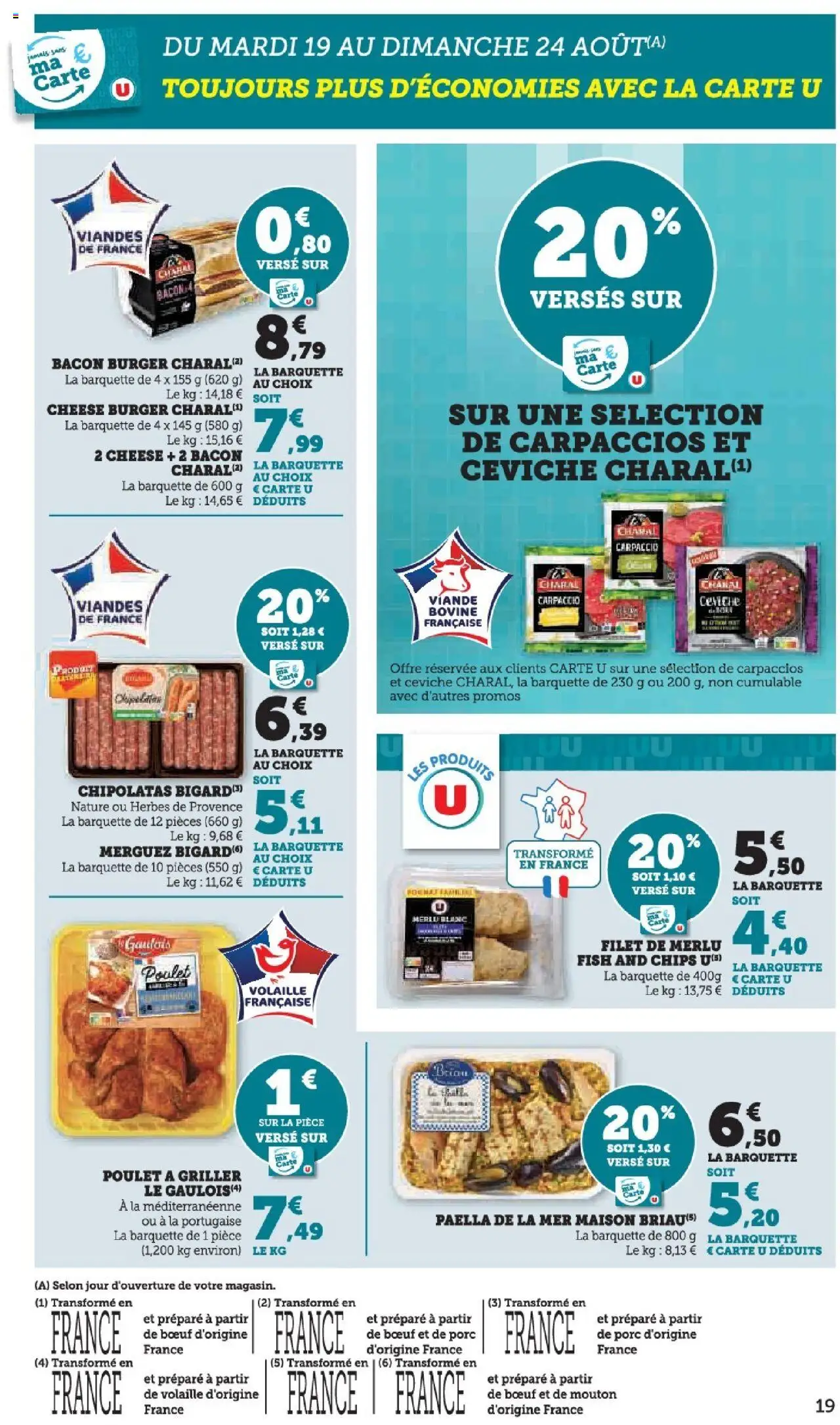  | Page: 19 | Produits: Volaille, Herbes de provence, Porc, Chips
