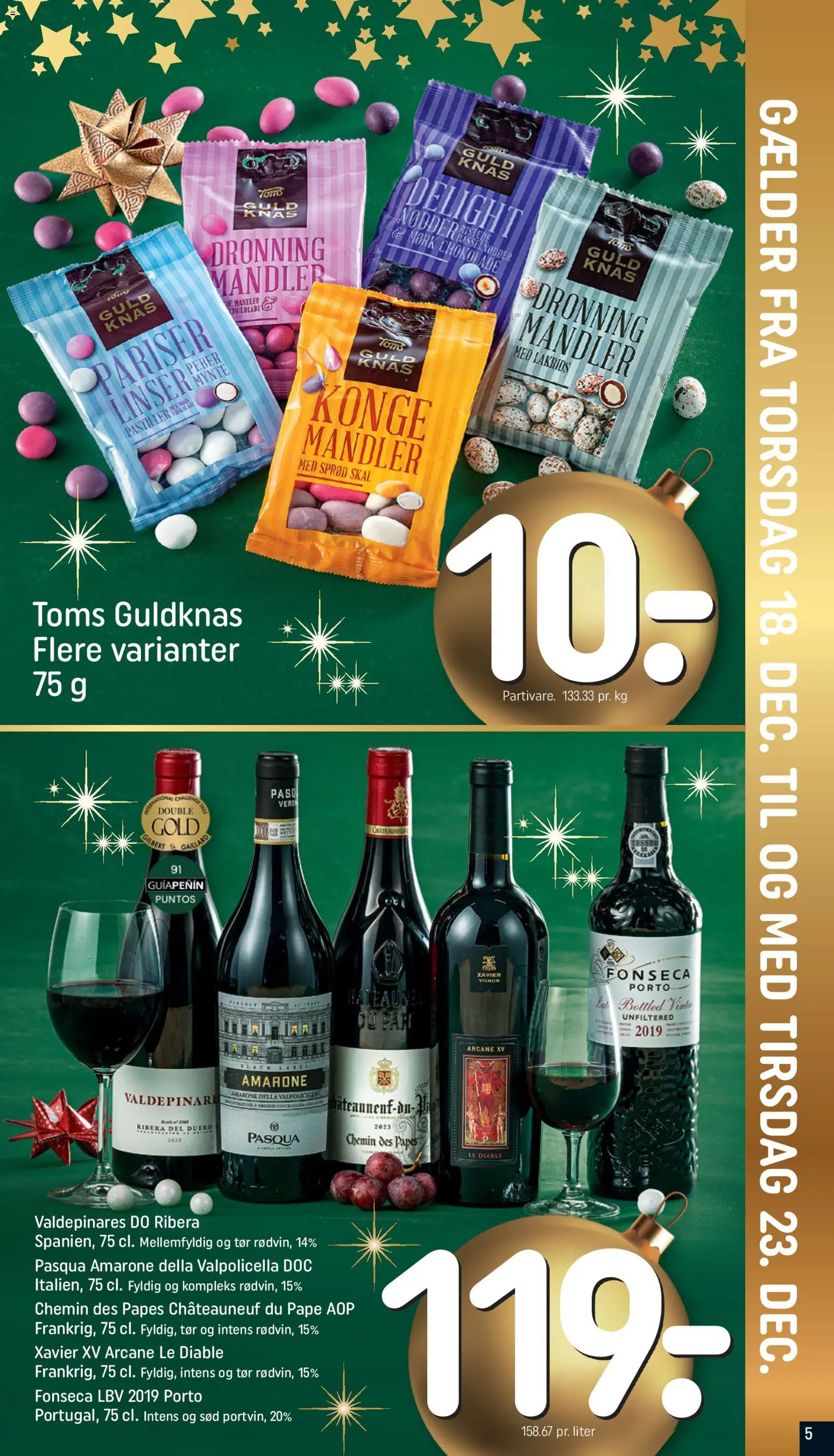 Rema 1000 tilbudsavis – gyldig fra 18.12.2025 | Side: 5 | Produkter: Chokolade, Mandler, Linser, Lakrids