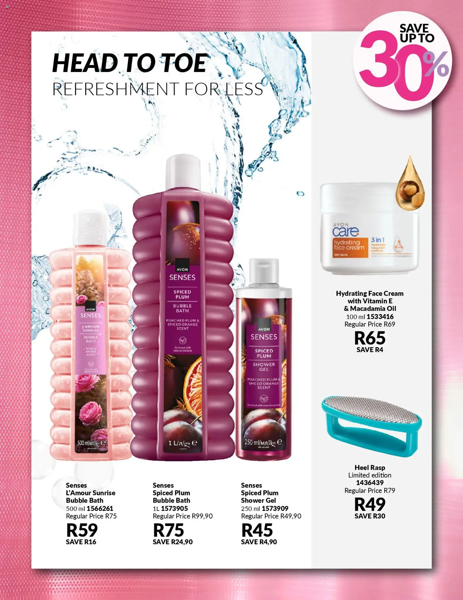 New Avon catalogue – valid from 22.04.2026 | Page: 19 | Products: Bath, Oil, Cream, Shower gel