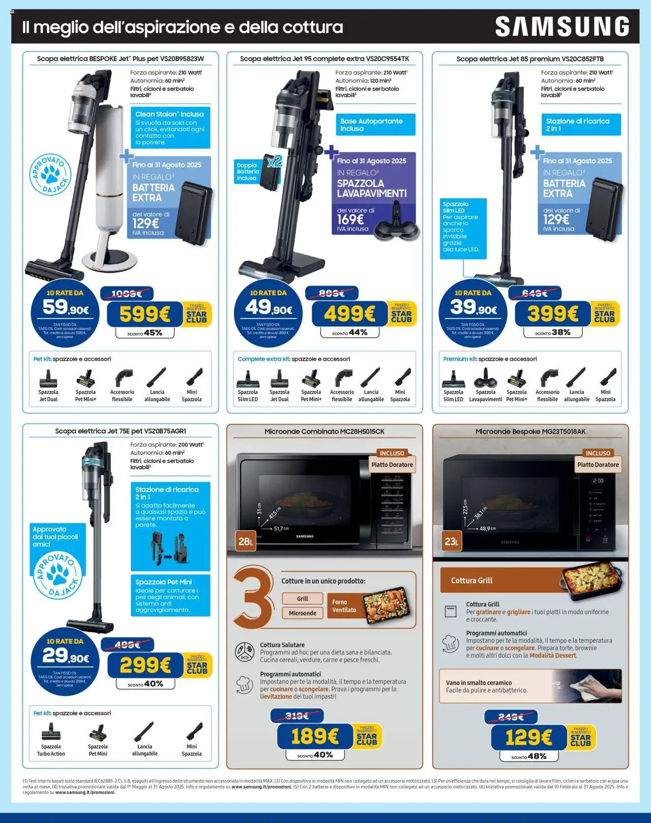 Volantino Euronics del 31.07.2025 | Pagina: 13 | Prodotti: Spazzola, Pesce, Acqua, Forno