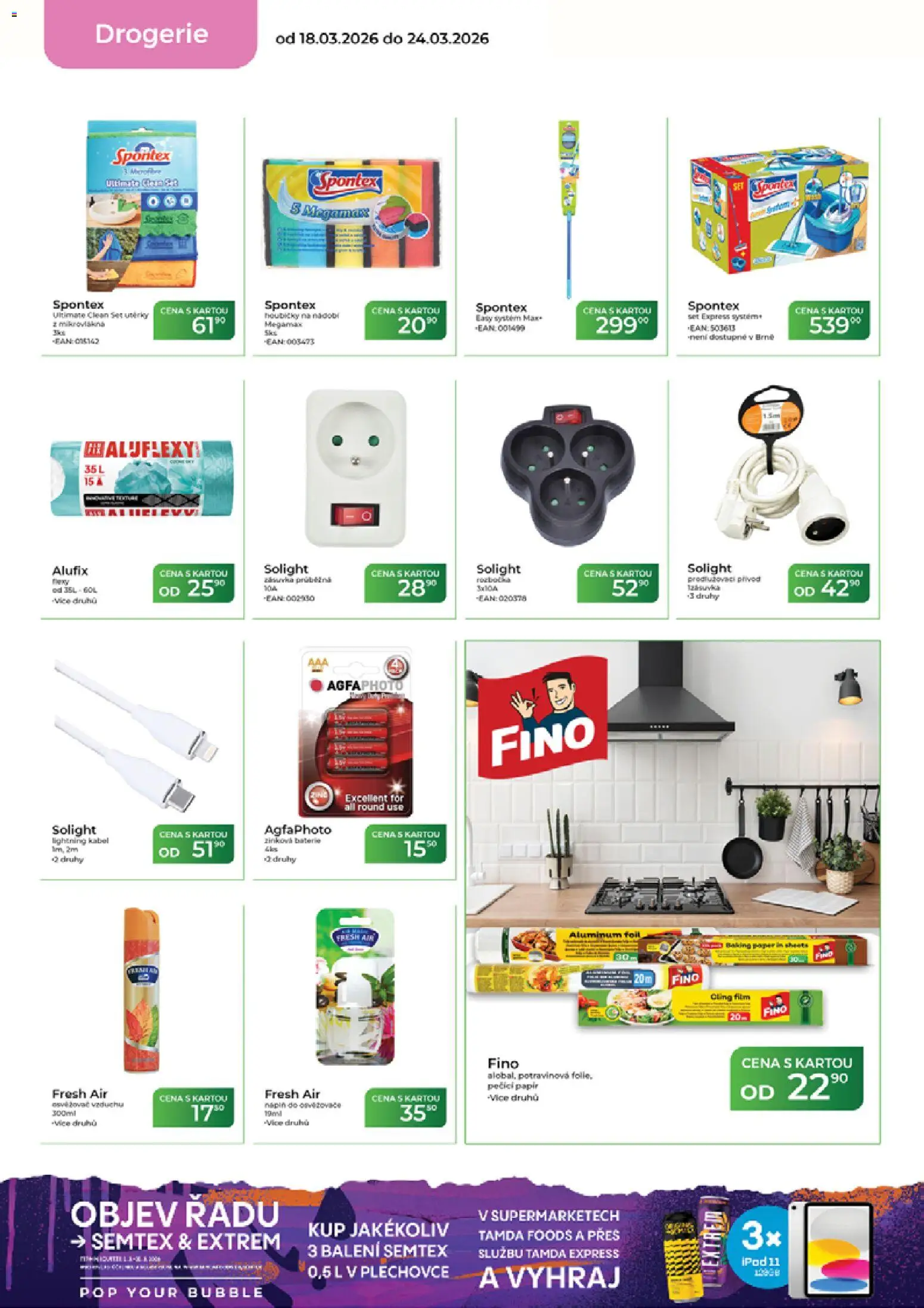 Tamda Foods leták od 18.03.2026 | Strana: 52 | Produkty: Utěrky, Kabel, Semtex, Drogerie