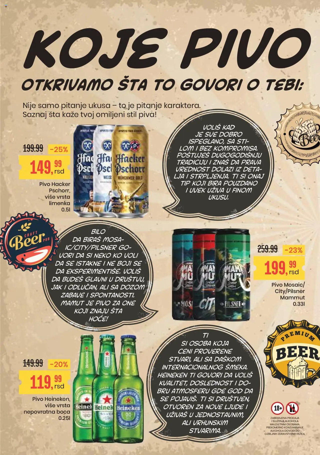 Aroma Market katalog - važi od 25.07.2025 | Strana: 4 | Proizvode: Heineken, Pivo