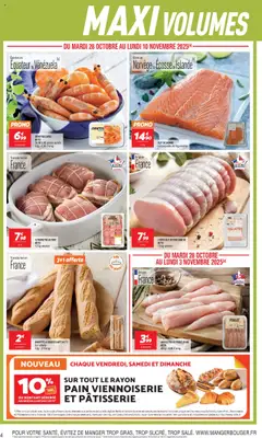 Netto - Prévisualisation de Netto catalogue valide à partir de 28.10.2025 | Page: 4 | Produits: Crevettes, Filet de saumon, Pain, Porc