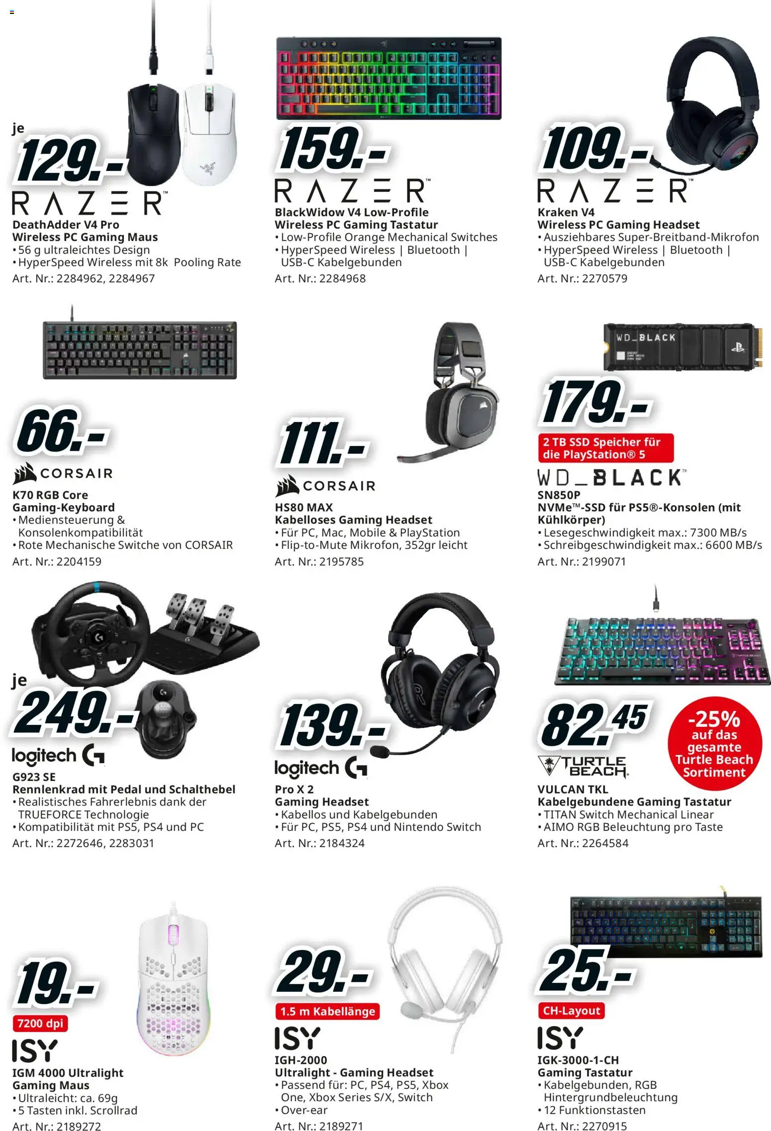 Media Markt Aktionen – gültig ab 07.12.2025 | Seite: 15 | Produkte: Headset, Tastatur, Playstation, Xbox