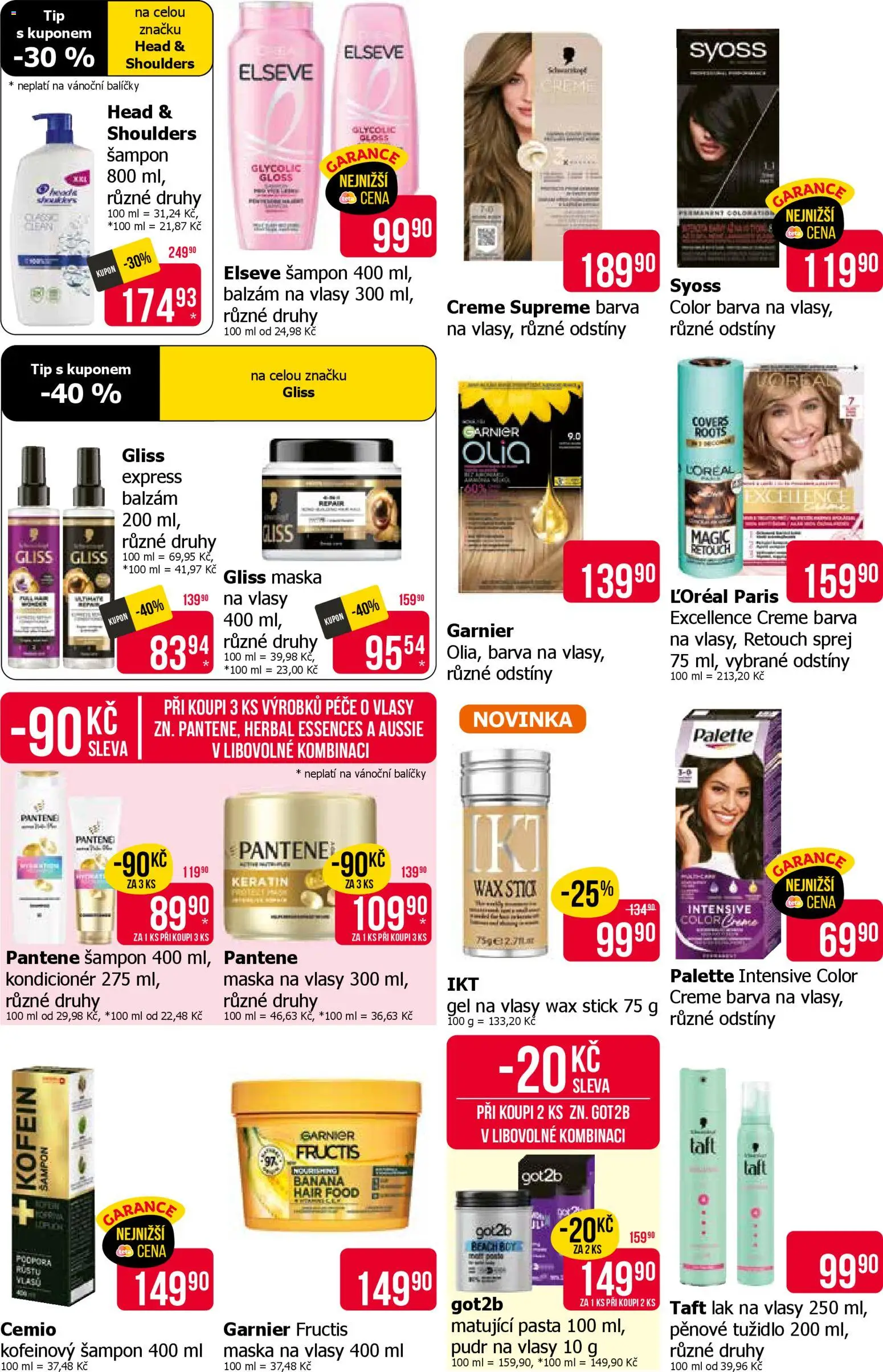 TETA Drogerie leták od 06.11.2025 | Strana: 10 | Produkty: Balzám na vlasy, Head & Shoulders, Pudr, Šampon
