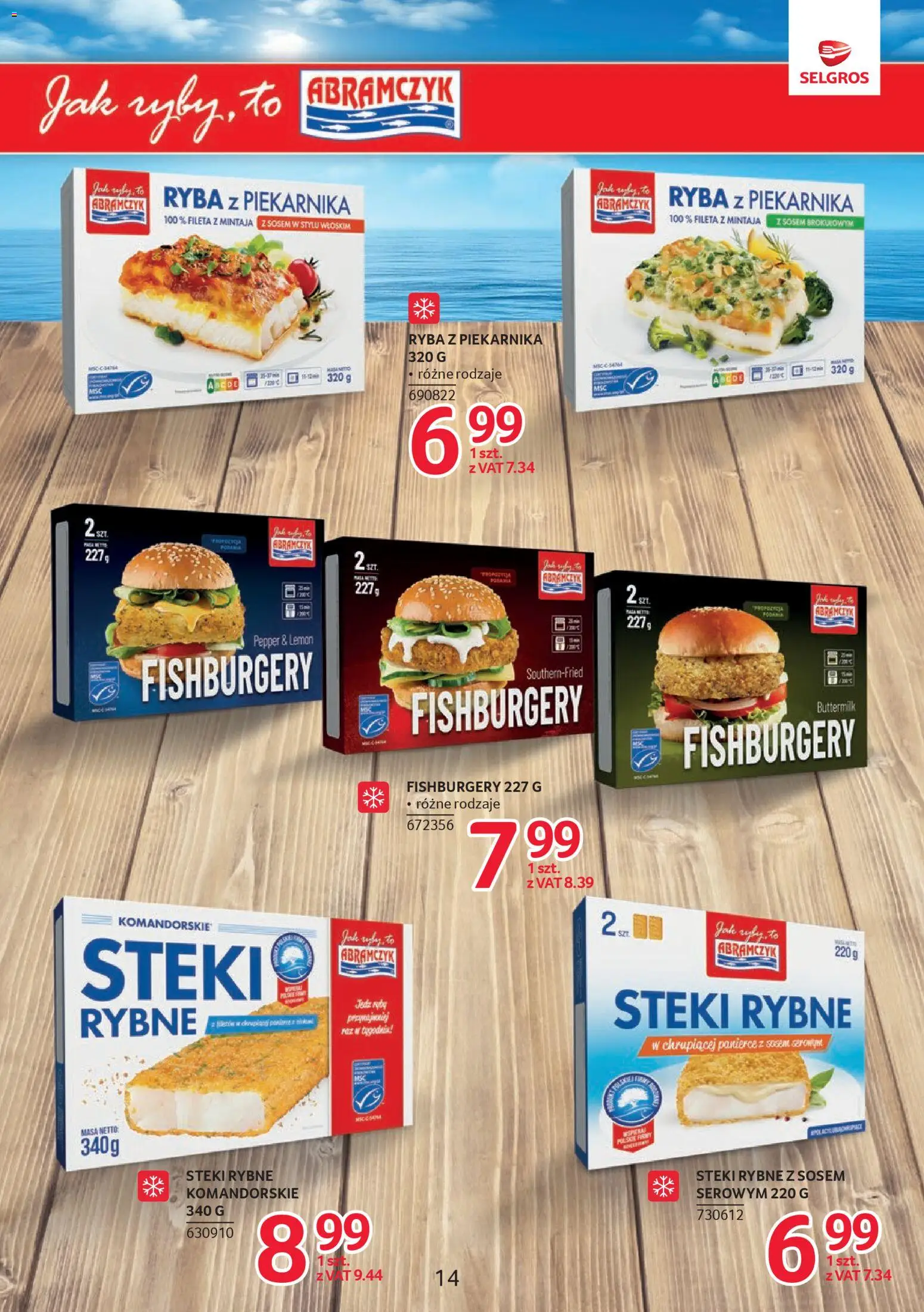 Selgros cash&carry Gazetka - Markowe produkty od 18.12.2025 | Strona: 14 | Produkty: Steki, Ryba z piekarnika, Ryby, Ryba