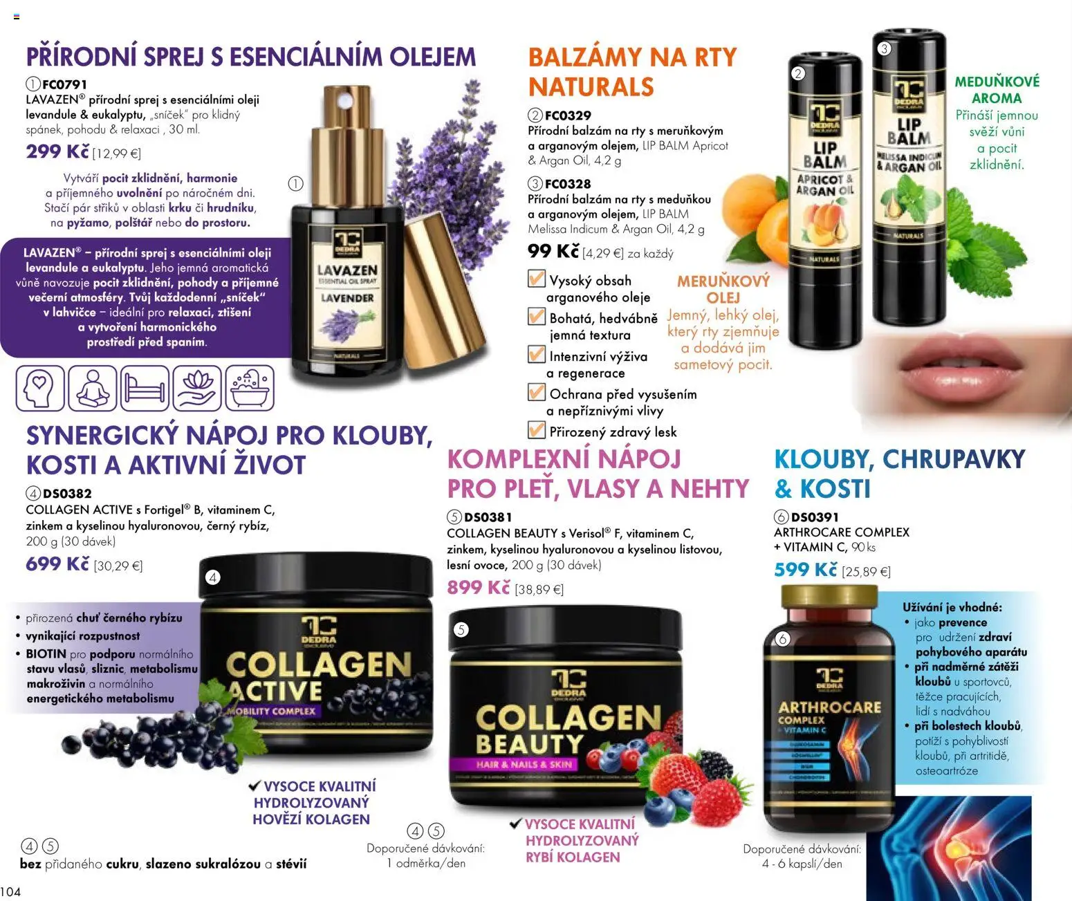 Nové Dedra akcie – leták je platný od 24.04.2026 | Strana: 4 | Produkty: Olej, Kolagén