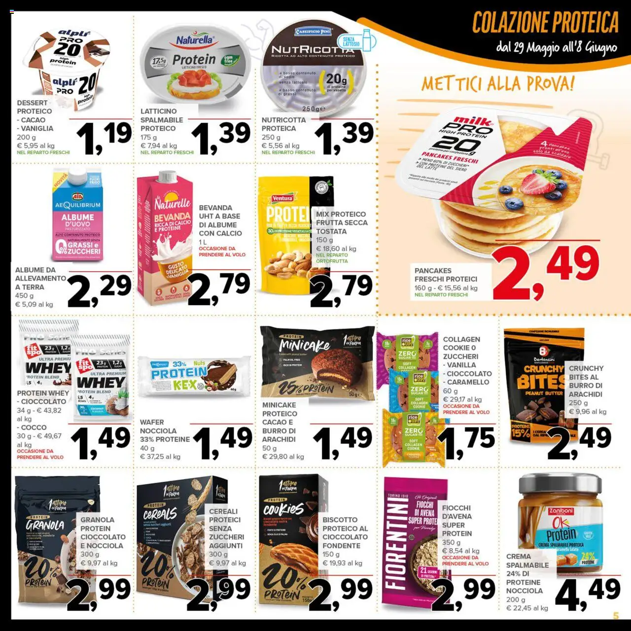 Volantino Todis del 29.05.2025 | Pagina: 5 | Prodotti: Cereali, Frutta, Burro di arachidi, Terra