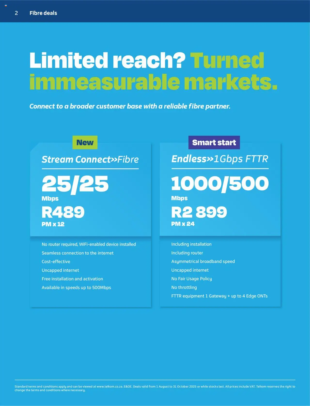 New Telkom catalogue – valid from 01.08.2025 | Page: 2 | Products: Router