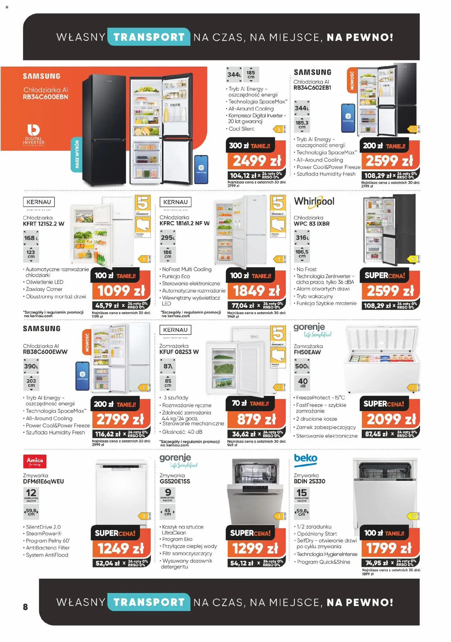 Max elektro Black Friday od 04.11.2025 | Strona: 8 | Produkty: Zamrażarka, Zmywarka, Sztućce