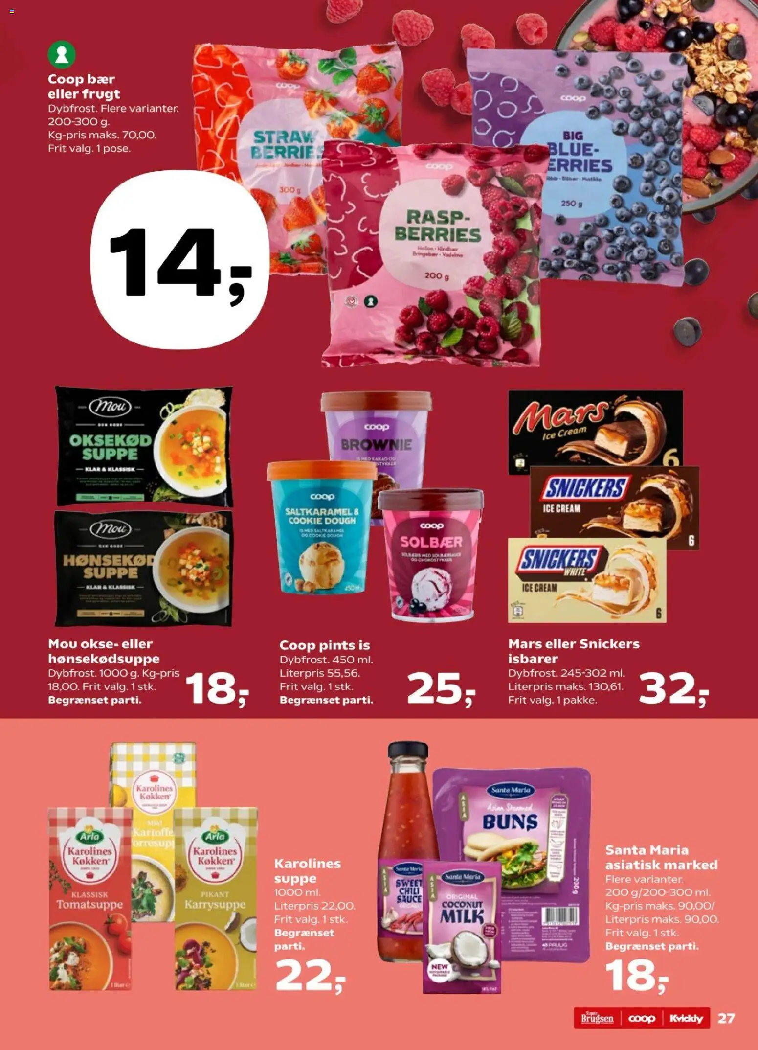 Kvickly tilbudsavis – gyldig fra 20.02.2026 | Side: 29 | Produkter: Rasp, Oksekød, Solbær, Suppe