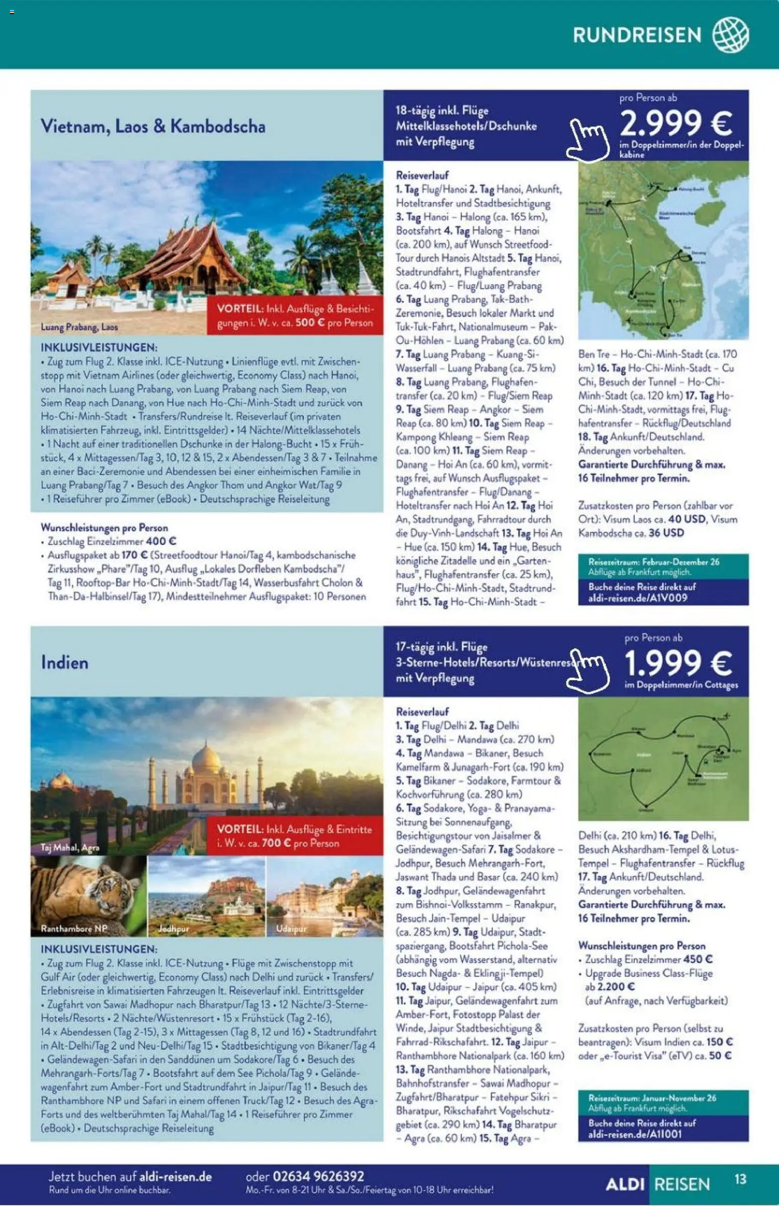 Aldi Süd Reisemagazin November 2025 – gültig ab 01.11.2025 | Seite: 13