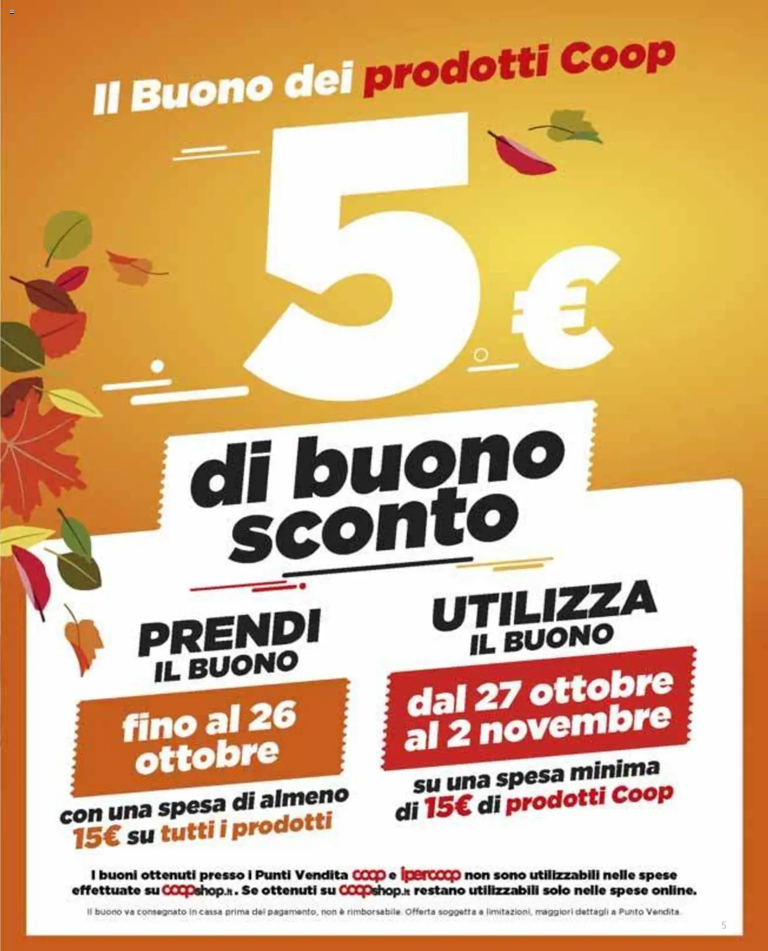 Volantino COOP del 23.10.2025 | Pagina: 5